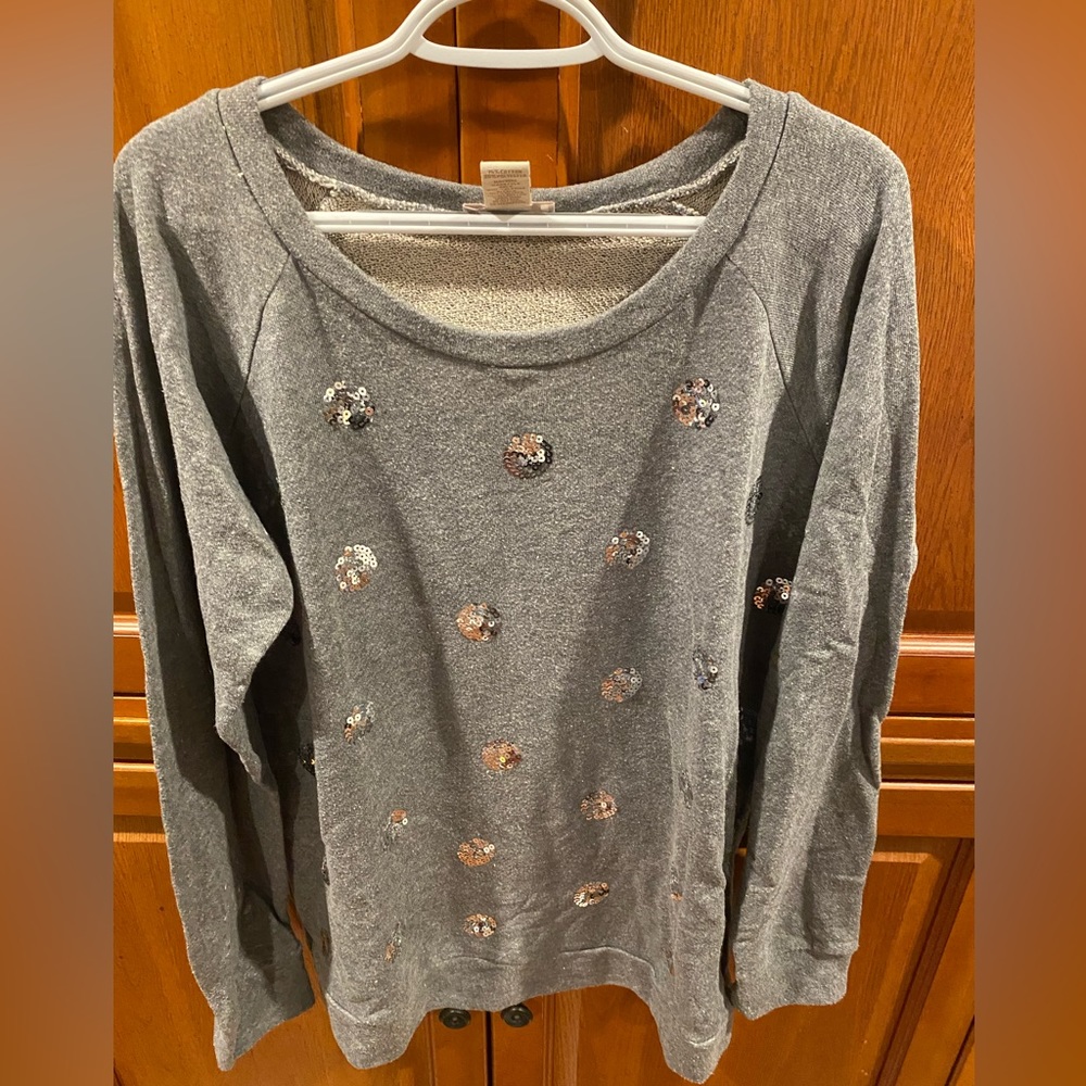 Loft sweat shirt material sweater